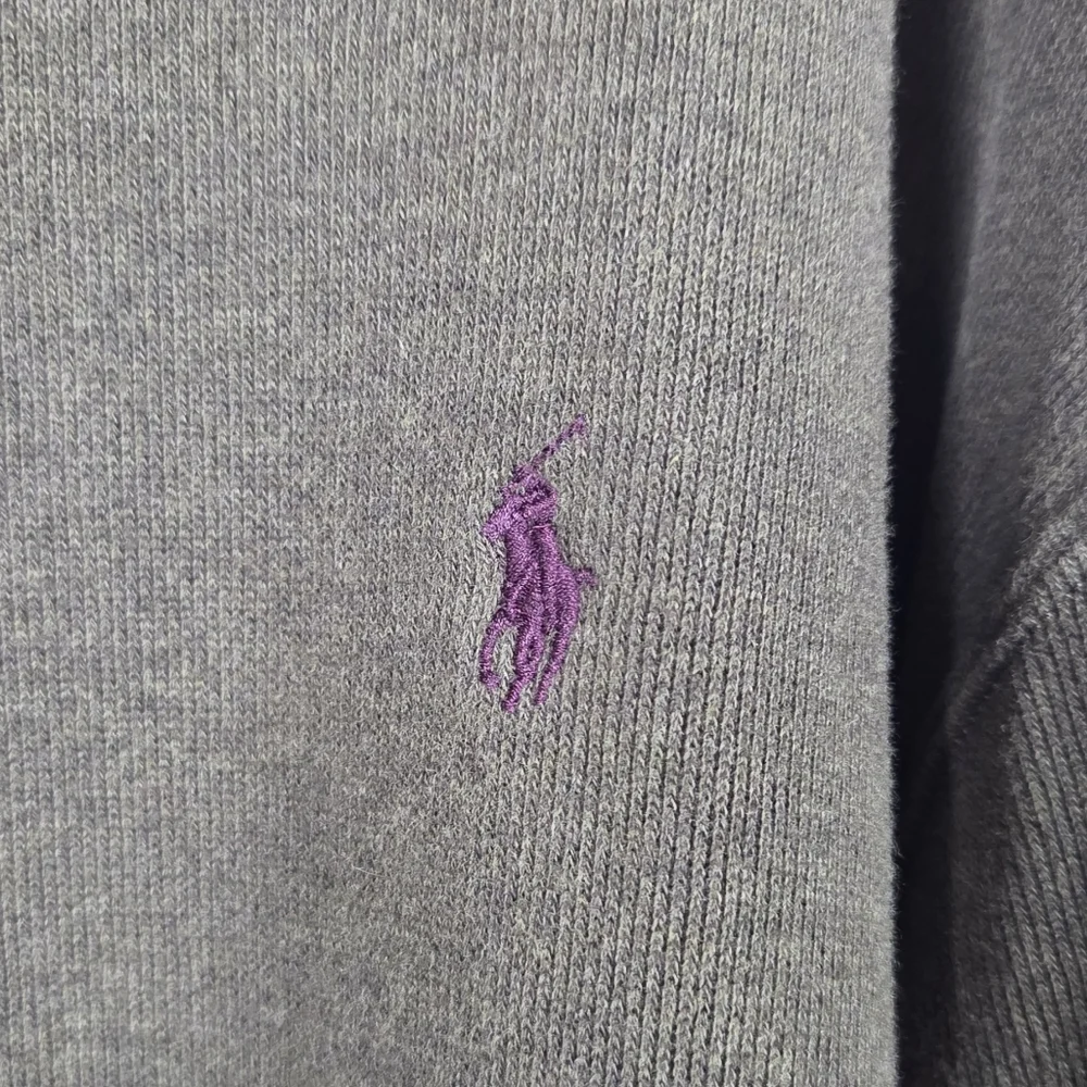 Polo By Ralph Lauren Quarter Zip Long Sleeve Sweater 3XLT Green W/ Pony Logo